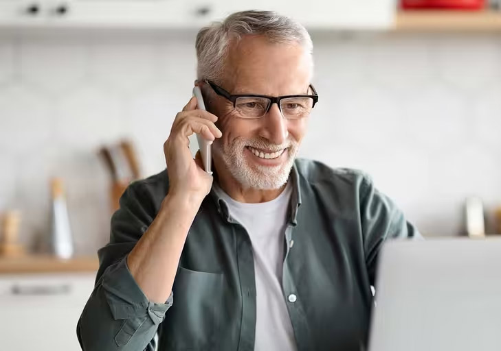 man-at-laptop Best Remote Jobs for Seniors | SeniorWorkHub.com